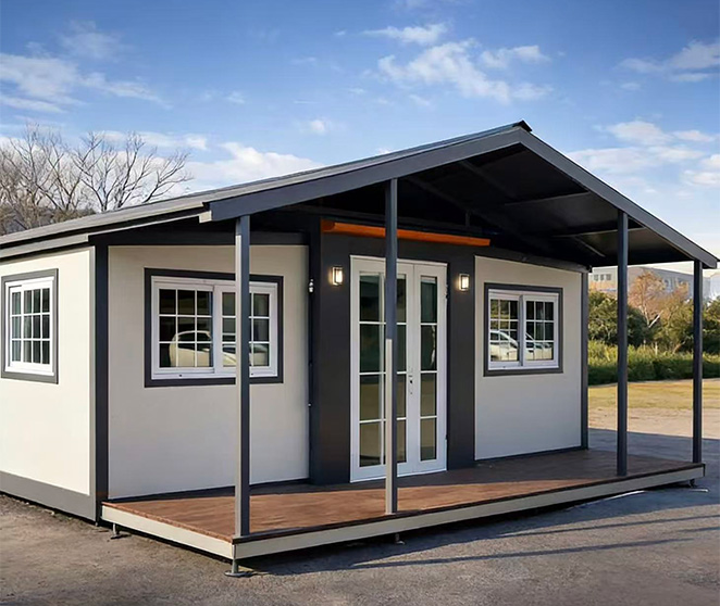 Double-wing expandable container house