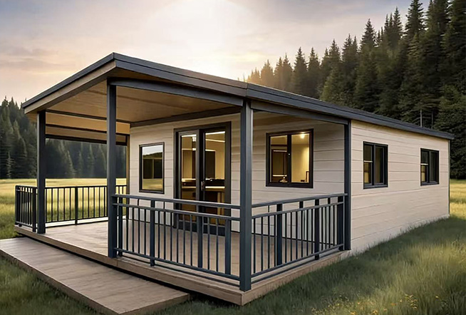 Double-wing expandable container house
