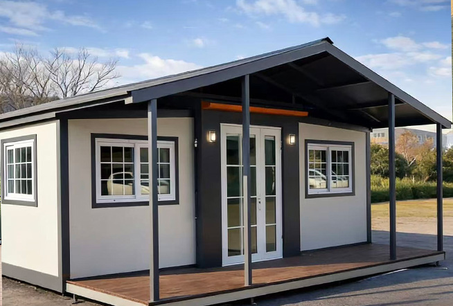 Double-wing expandable container house